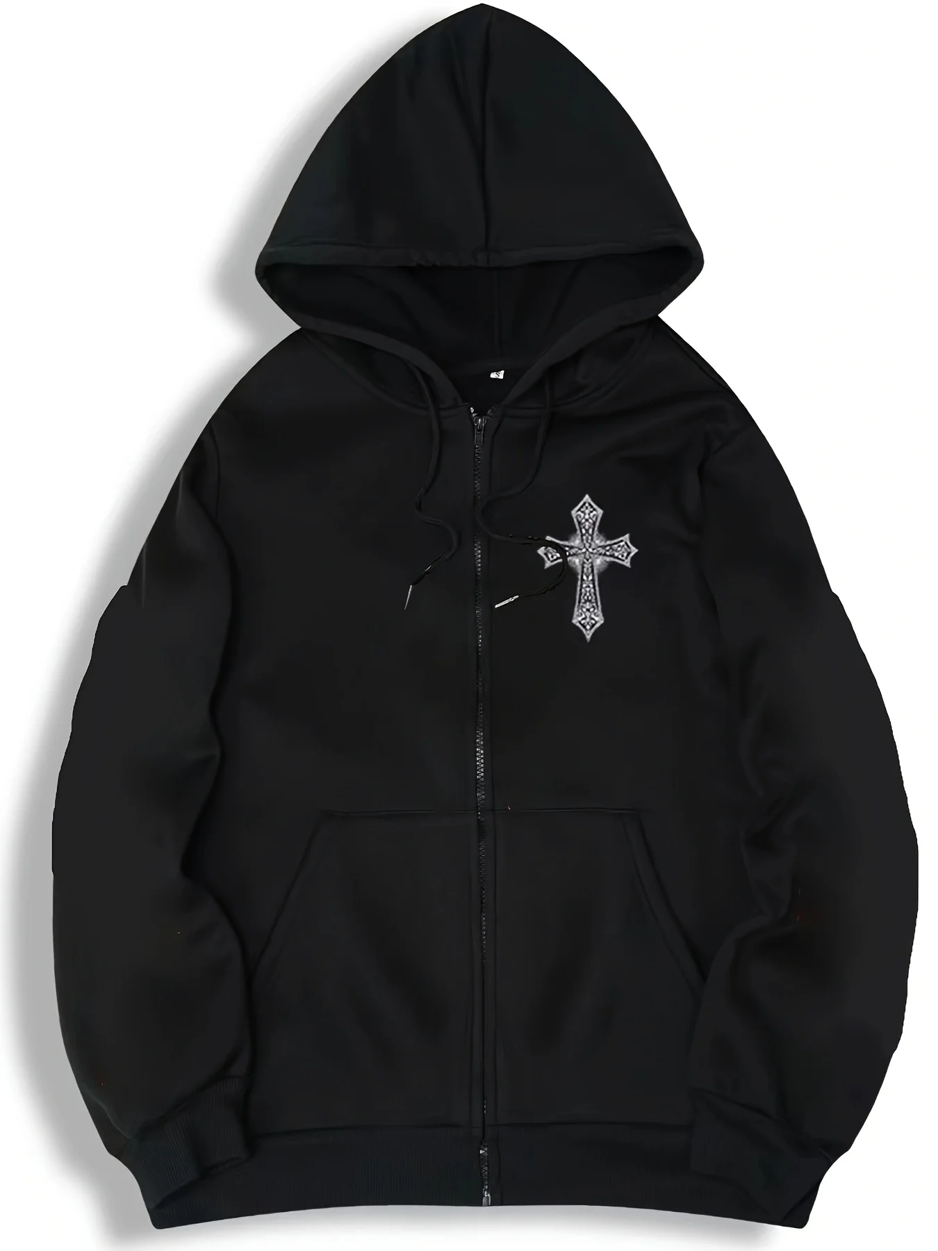 Fleece Hoodie Lined - Unisex creative graphic print hooded zip-up