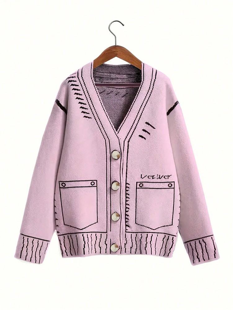 Winter Clothing For Sale - plus Size Women's Button-Up Cardigan Autumn