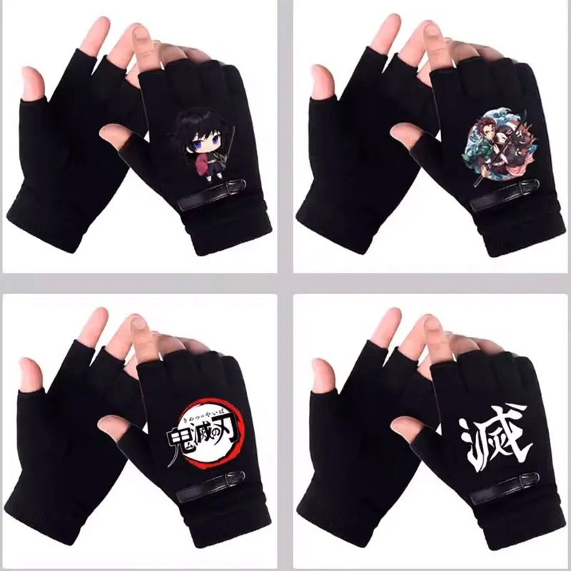 Winter Clothing Anime - Anime Demon Slayer Student Half Finger