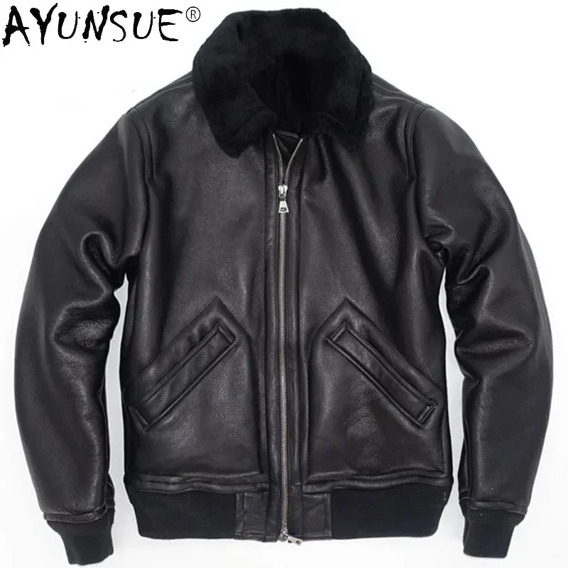 Winter Clothes Shop - 2022 Genuine Sheepskin Winter Jacket Male