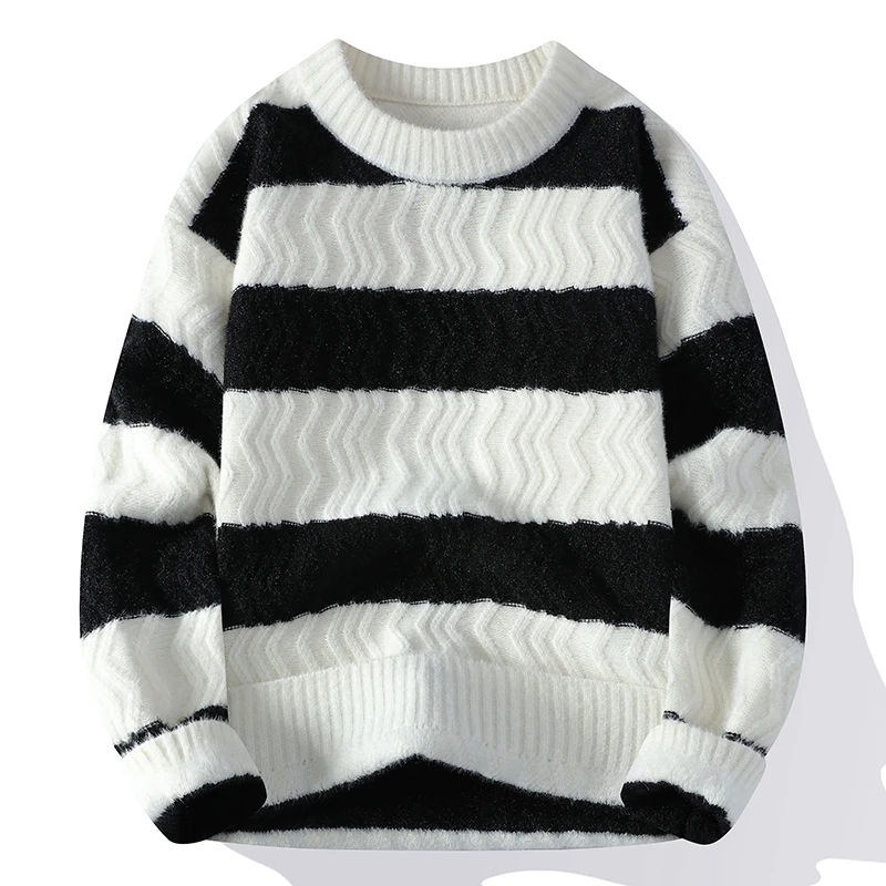 Striped sweater men's autumn a - Winter Clothes Shop ulasan dan harga