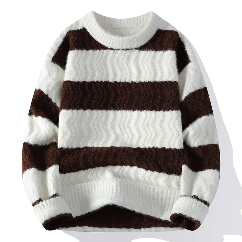 Striped sweater men's autumn a - Winter Clothes Shop ulasan dan harga
