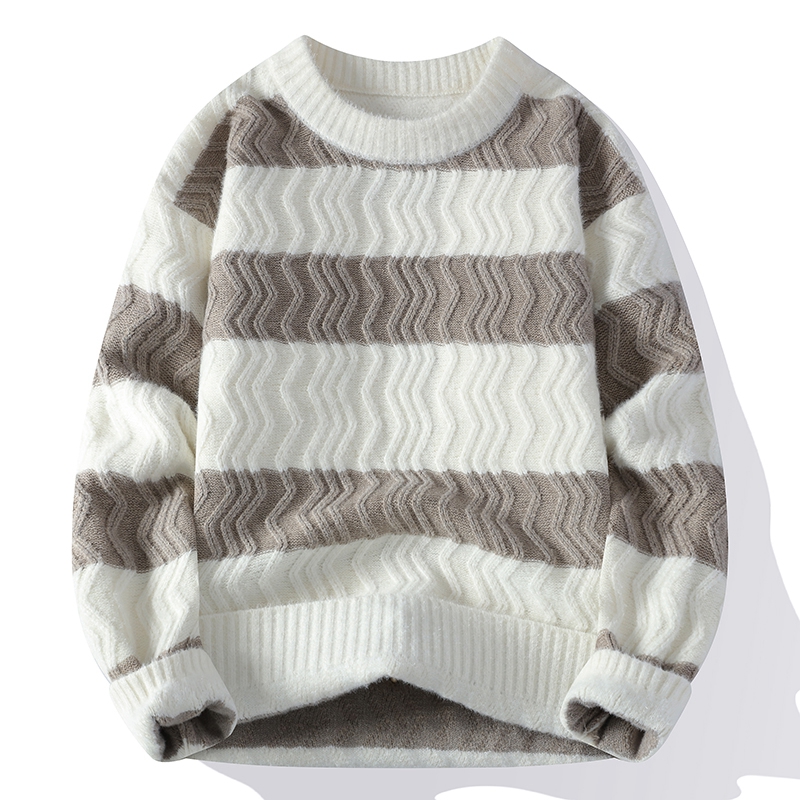Striped sweater men's autumn a - Winter Clothes Shop ulasan dan harga