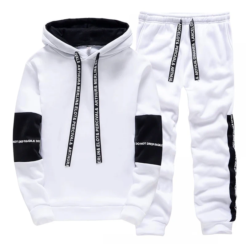 Black White Men's Tracksuit Fa - Winter Clothing ulasan dan harga