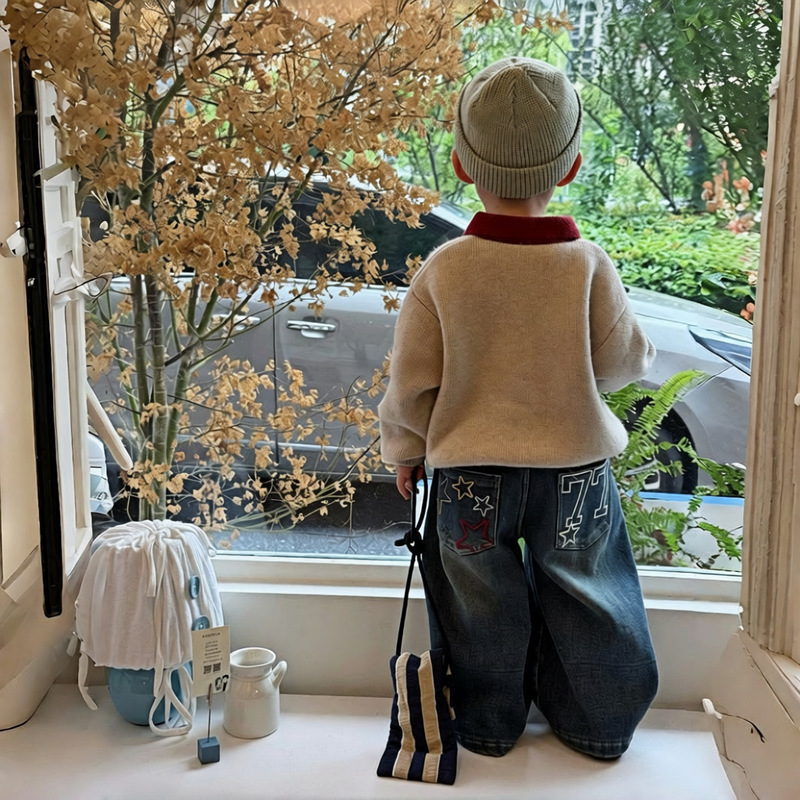 Boys' thickened warm sweater,  - Winter Clothing 1 Year Old ulasan dan harga
