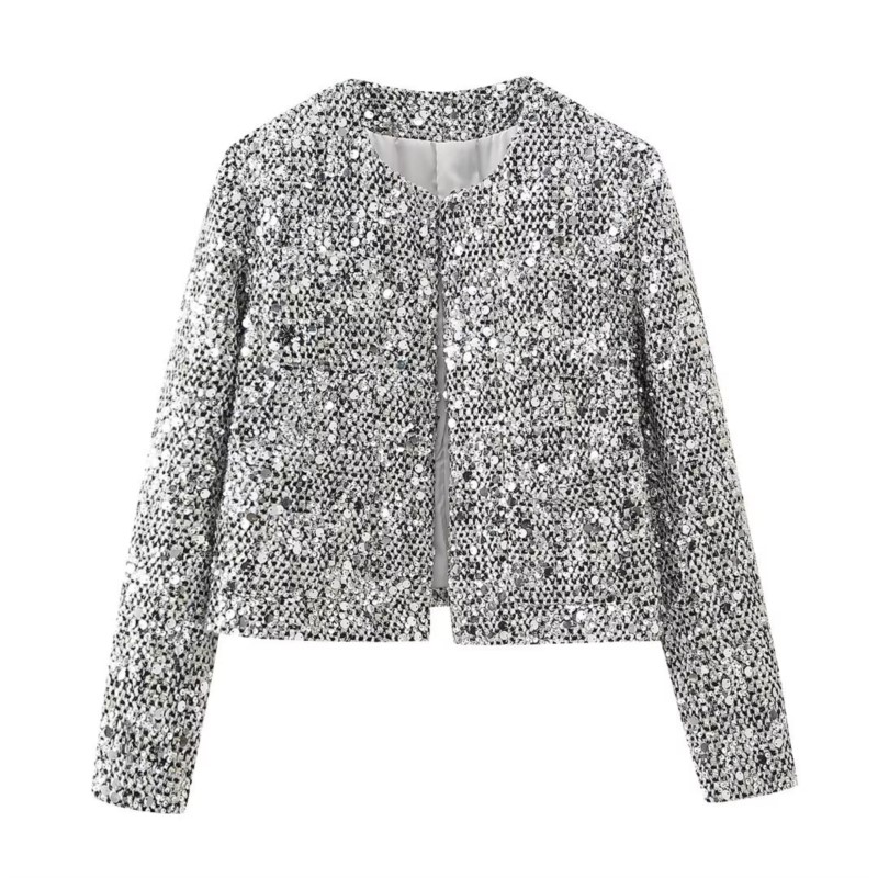 Party Club chic shiny Blazer s - Winter Clothing Dress Up ulasan dan harga