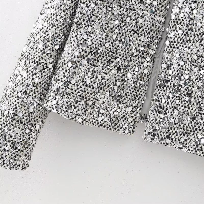 Party Club chic shiny Blazer s - Winter Clothing Dress Up ulasan dan harga