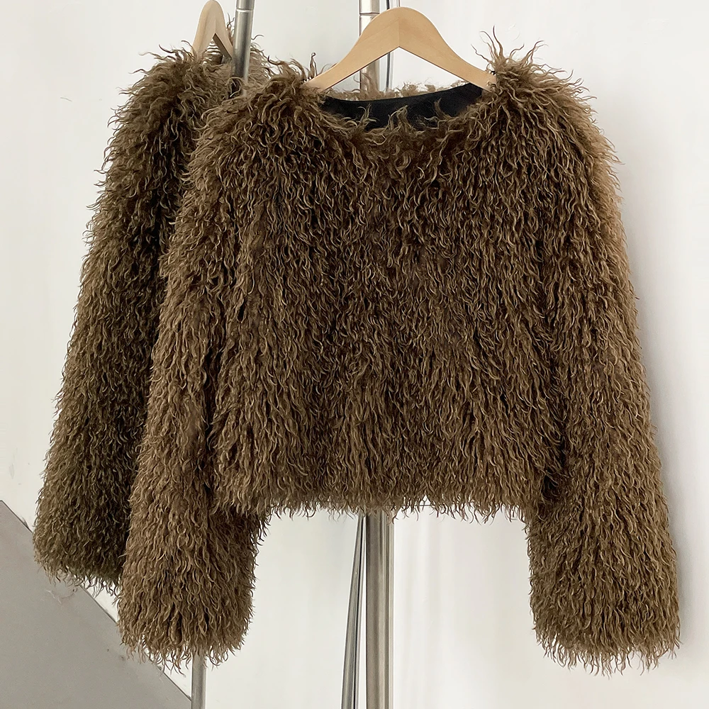 OFTBUY Faux Fur Jacket New Sty - Winter Clothing Manufacturers ulasan dan harga