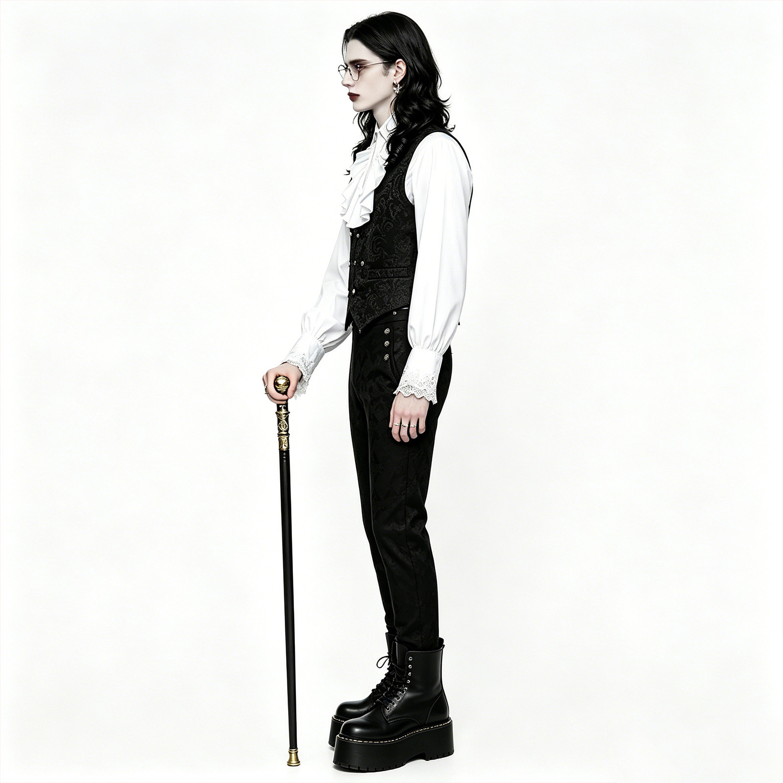 Men's Fashion Steam Punk Pure  - Winter Clothing Manufacturers ulasan dan harga