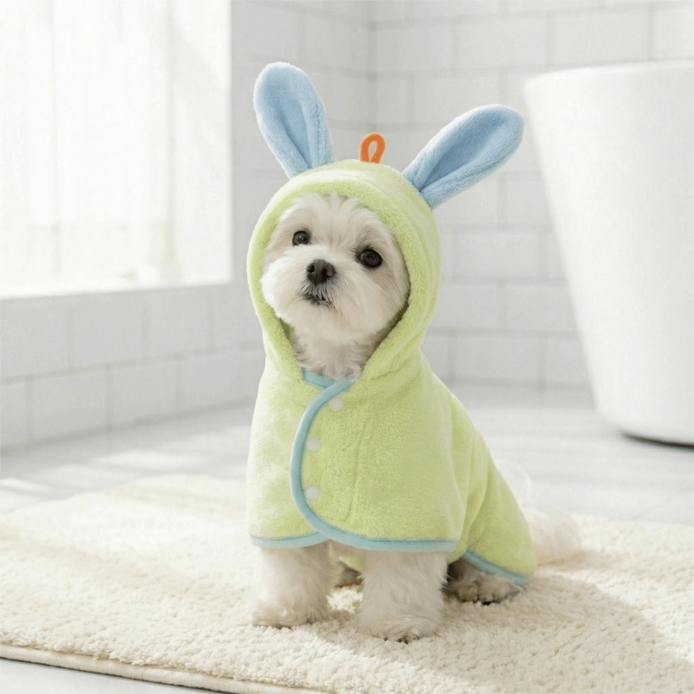 Super Absorbent Dog Hooded Bat - Fleece Hoodie Lined ulasan dan harga