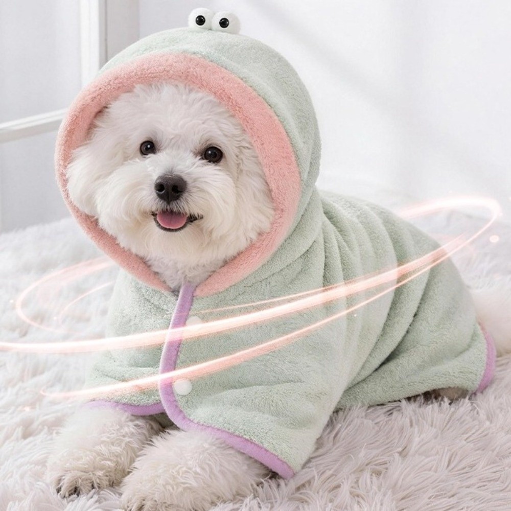Super Absorbent Dog Hooded Bat - Fleece Hoodie Lined ulasan dan harga