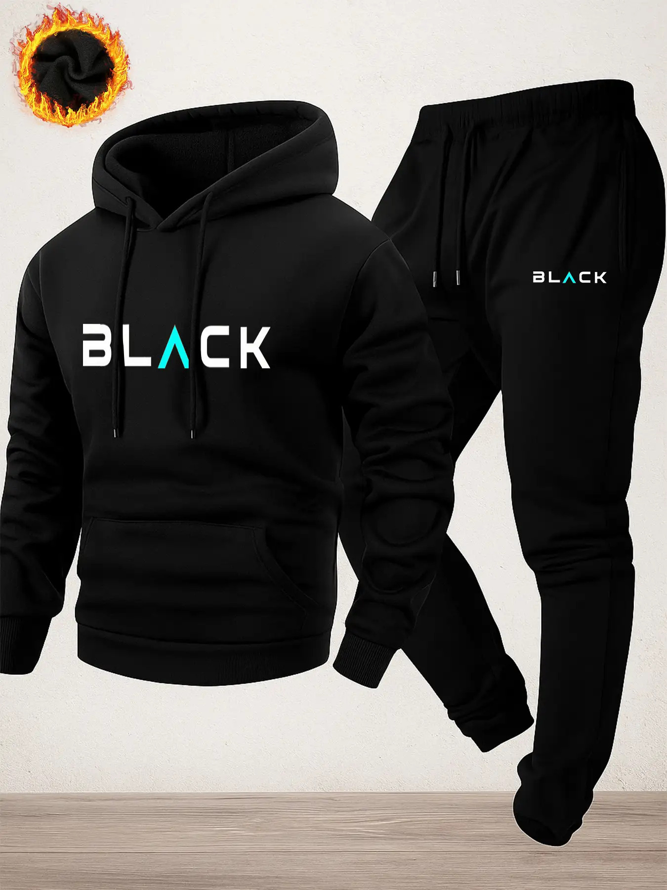 Autumn Winter Men Hoodie Track - Fleece Hoodie Lined ulasan dan harga