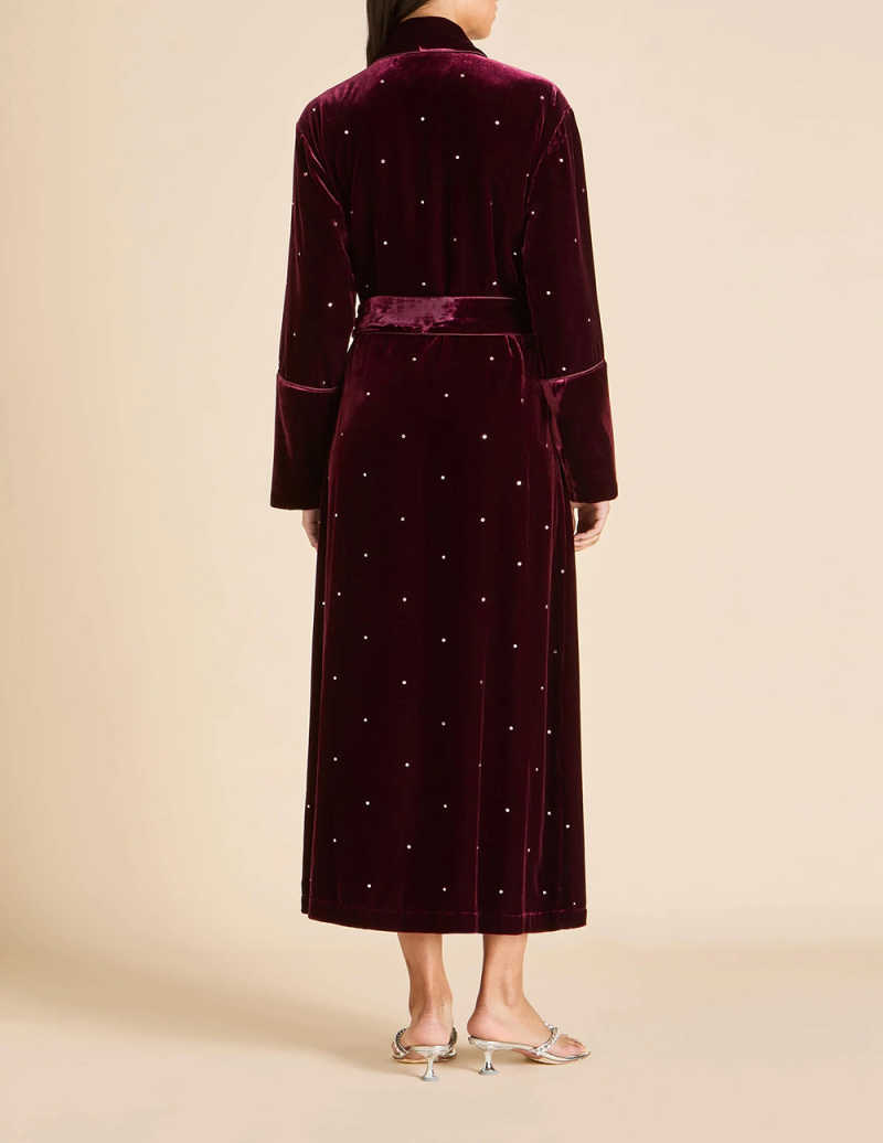 Autumn Red Velvet Wedding Dres - Winter Clothing Dress Up ulasan dan harga