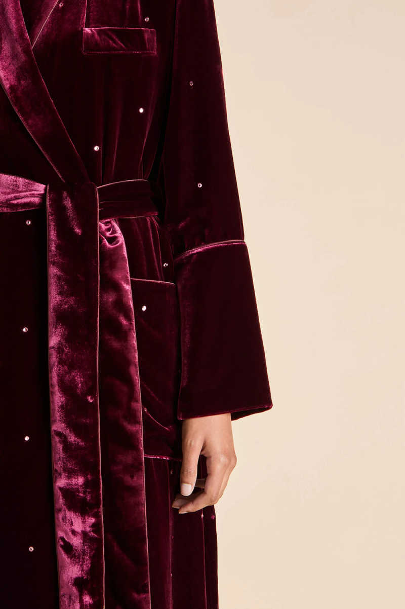 Autumn Red Velvet Wedding Dres - Winter Clothing Dress Up ulasan dan harga
