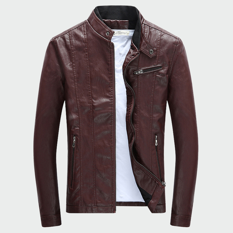 Men's PU Jackets Coats Autumn  - Winter Clothes Shop ulasan dan harga
