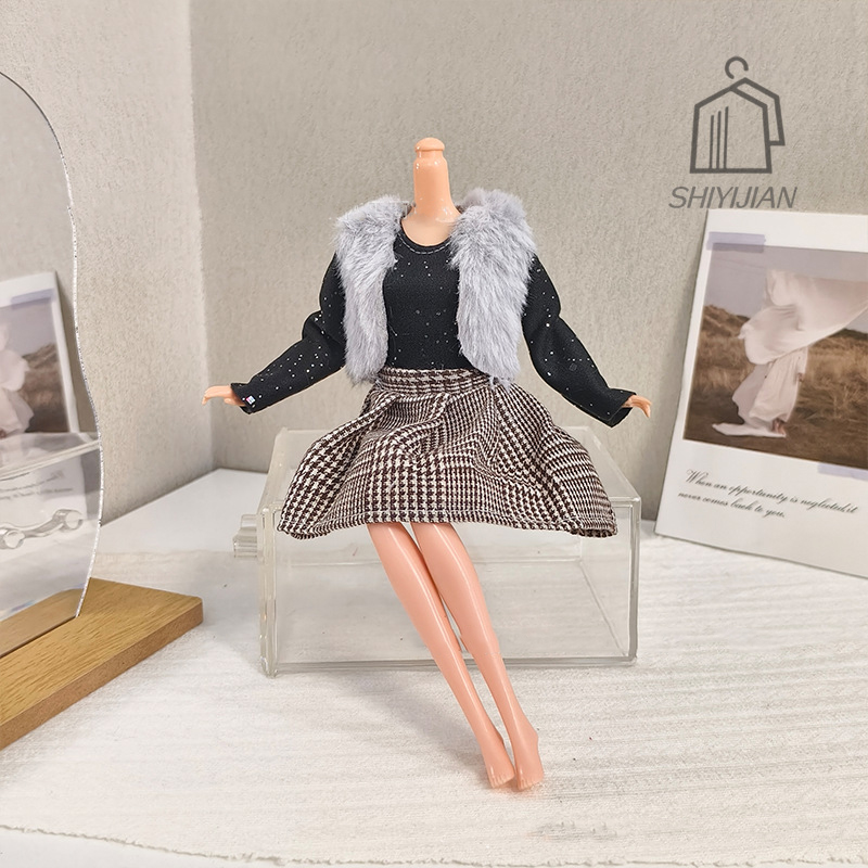 1/6 Doll Handmade Dress Clothi - Winter Clothing Dress Up ulasan dan harga
