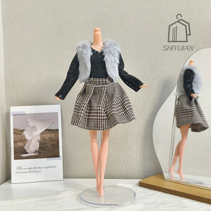 1/6 Doll Handmade Dress Clothi - Winter Clothing Dress Up ulasan dan harga