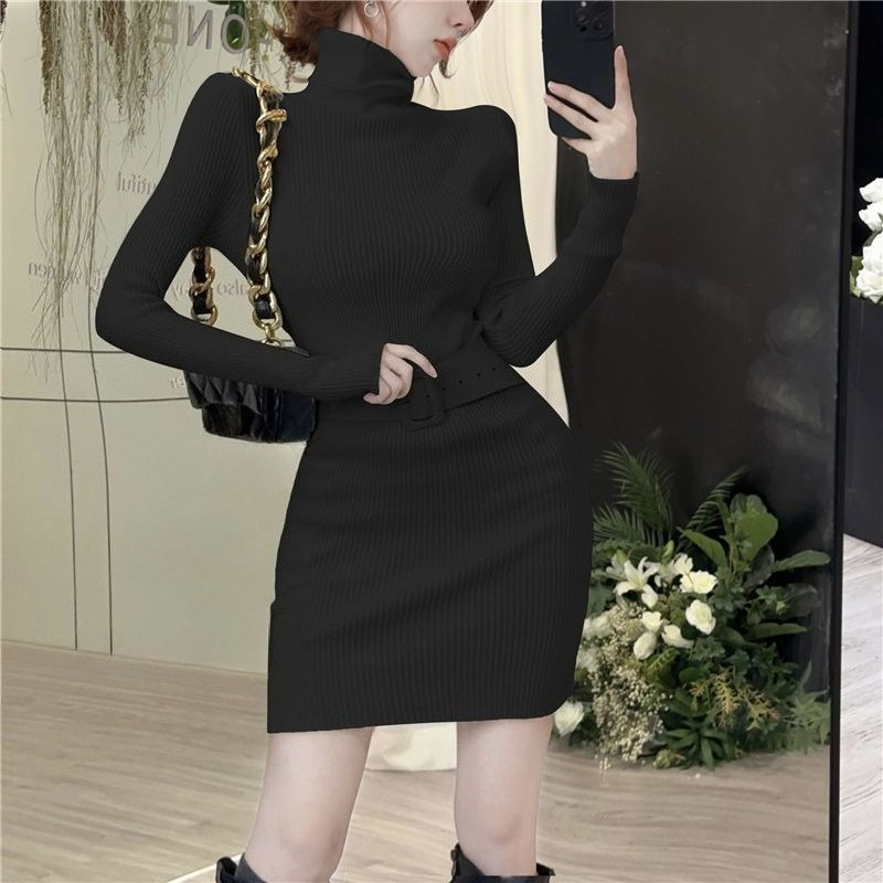 Bodycon Turtleneck Short Skinn - Winter Clothing On Sale Women'S ulasan dan harga