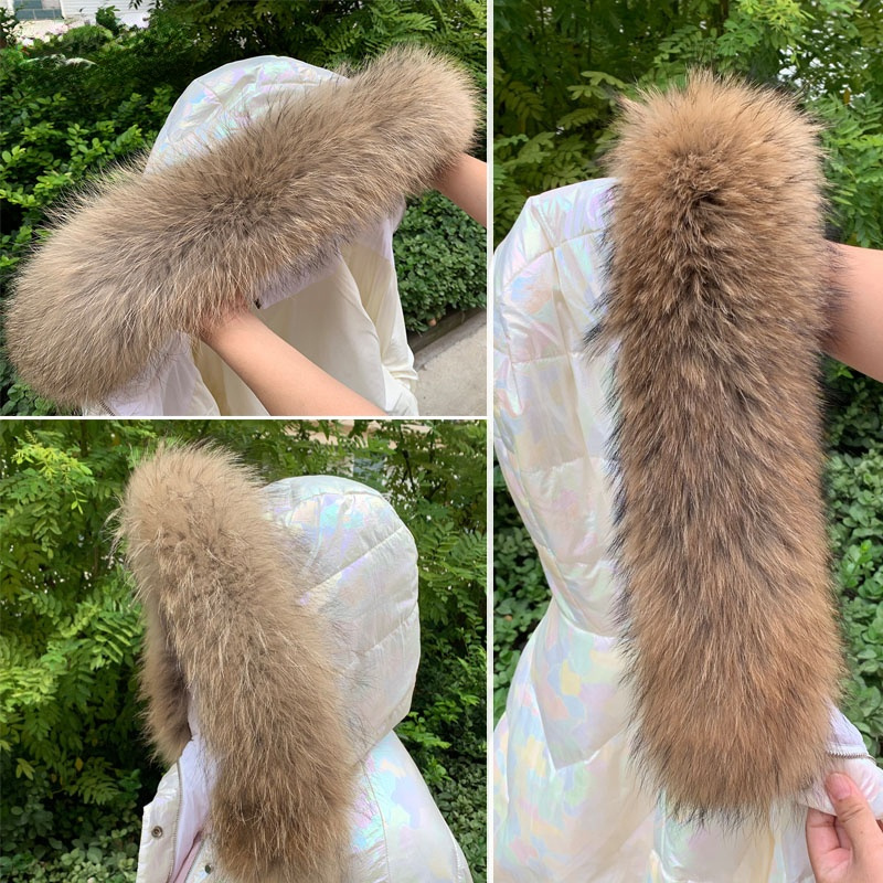 Real Fur Collar for Coat Parka - Winter Clothing For Sale ulasan dan harga