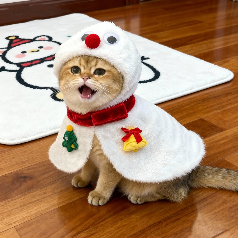 Cat Christmas Cloak Winter Pet - Winter Clothing Dress Up ulasan dan harga