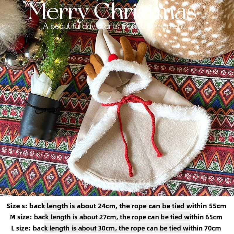 Cat Christmas Cloak Winter Pet - Winter Clothing Dress Up ulasan dan harga