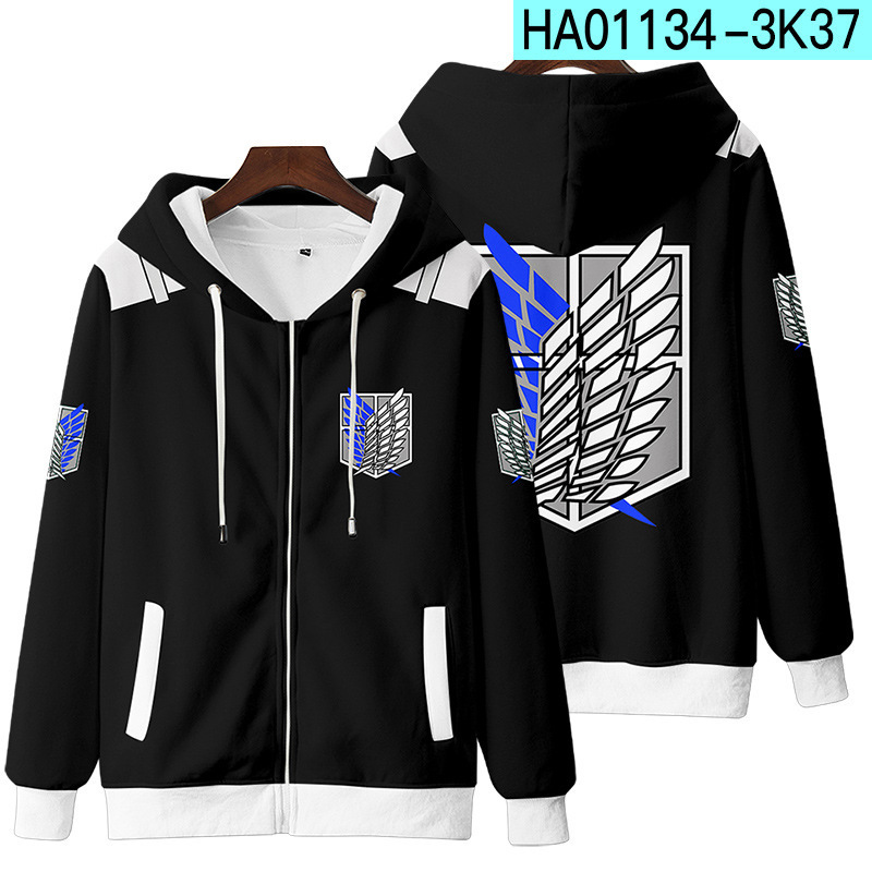 New Attack On Titan 3D Zipper  - Winter Clothes Shop ulasan dan harga