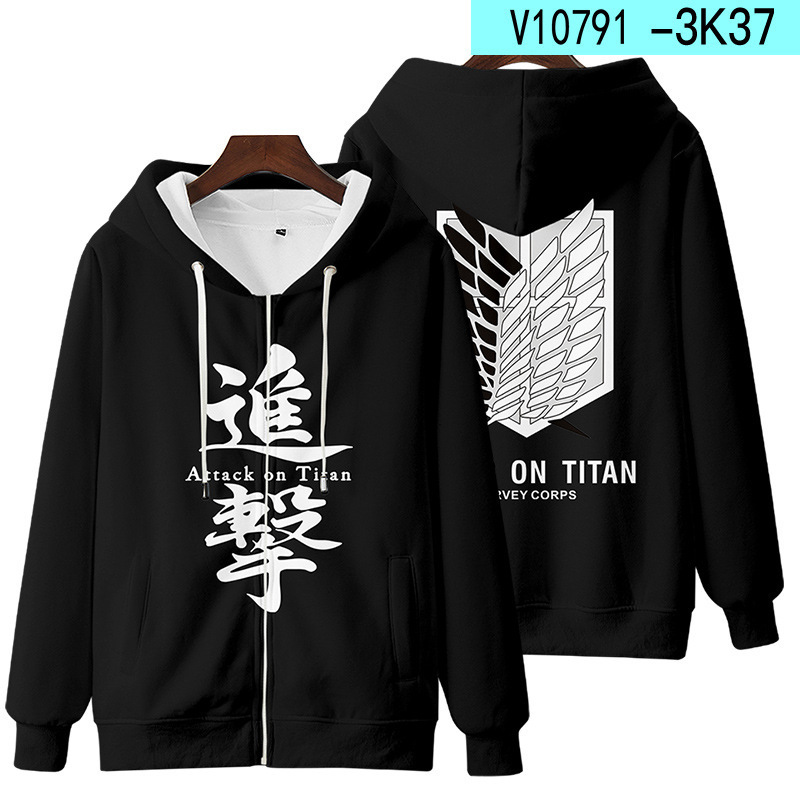 New Attack On Titan 3D Zipper  - Winter Clothes Shop ulasan dan harga
