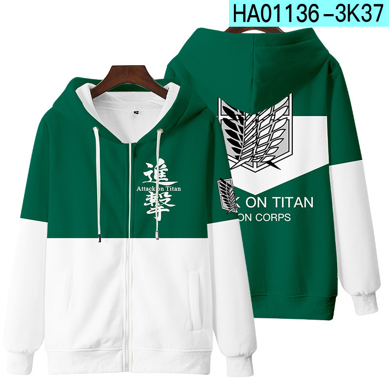 New Attack On Titan 3D Zipper  - Winter Clothes Shop ulasan dan harga