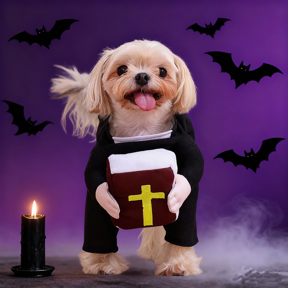 Funny Halloween Pet Dog Cospla - Winter Clothing Dress Up ulasan dan harga