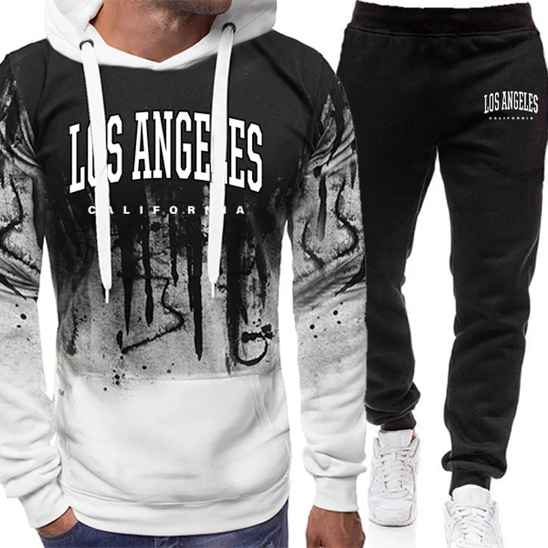 Fashion Men's Tracksuit Print  - Winter Clothing ulasan dan harga