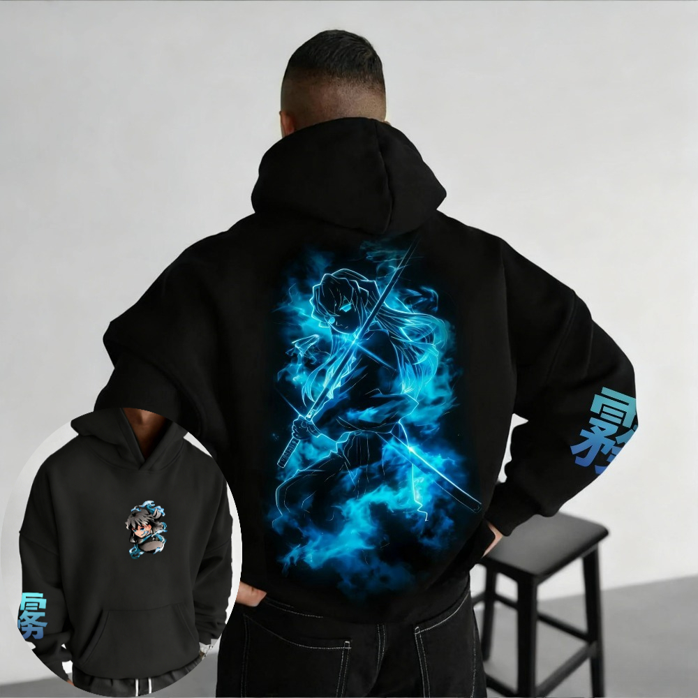 Demon Slayer Men's Hoodie Swea - Winter Clothing Anime ulasan dan harga