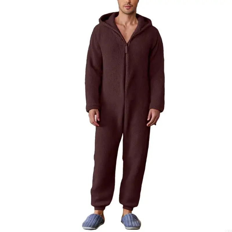 Fleece Plush Warm Pajamas for  - Fleece Hoodie Lined ulasan dan harga