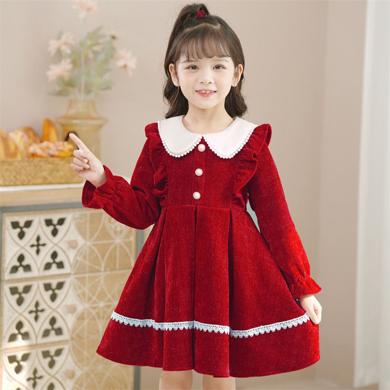 Baby Girls Sweet Dresses 2024  - Winter Clothing 1 Year Old ulasan dan harga
