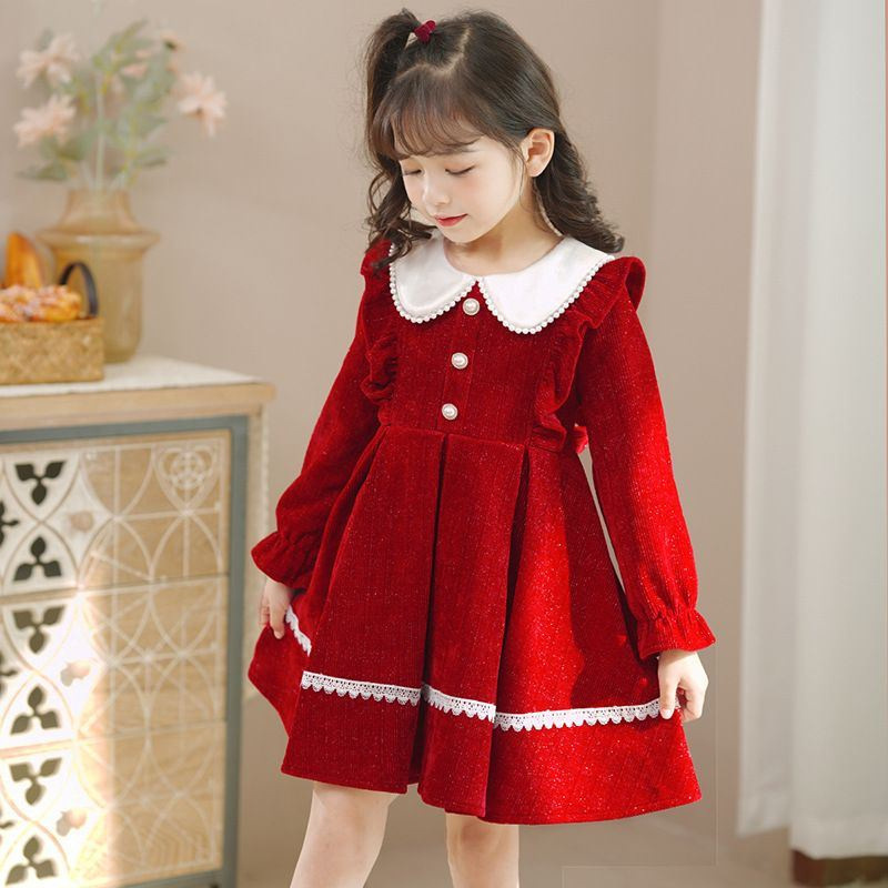 Baby Girls Sweet Dresses 2024  - Winter Clothing 1 Year Old ulasan dan harga