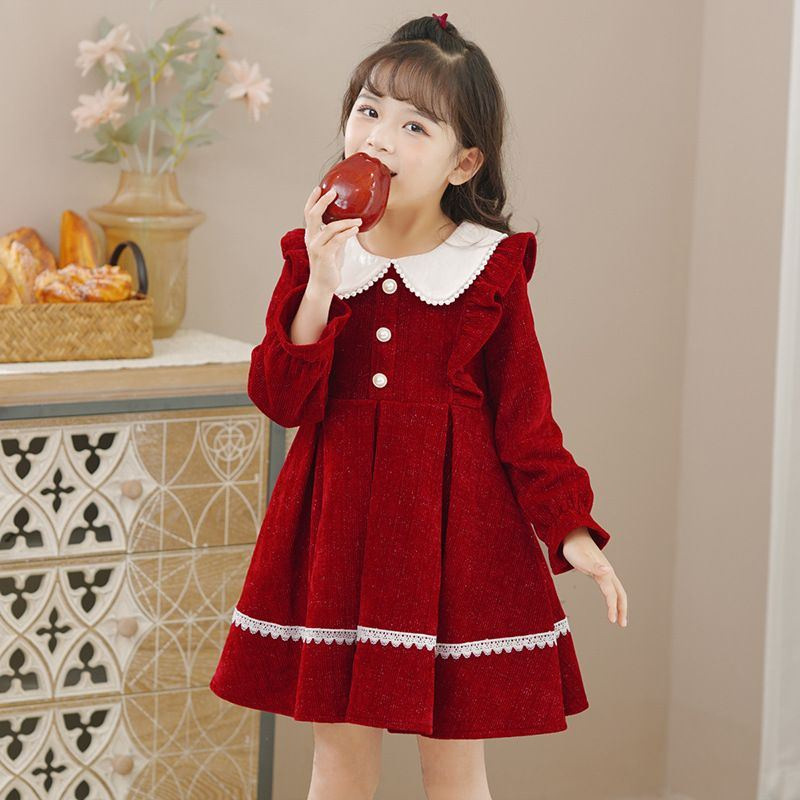 Baby Girls Sweet Dresses 2024  - Winter Clothing 1 Year Old ulasan dan harga