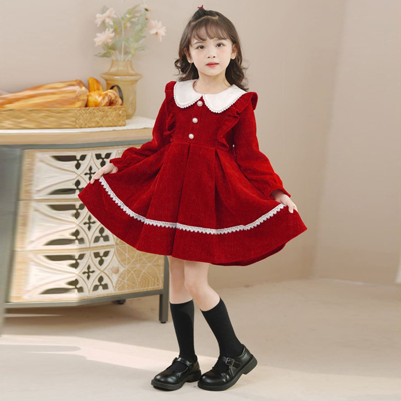 Baby Girls Sweet Dresses 2024  - Winter Clothing 1 Year Old ulasan dan harga