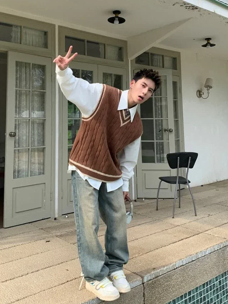 Man Clothes Vest V Neck Y2k Vi - Winter Clothes Shop ulasan dan harga