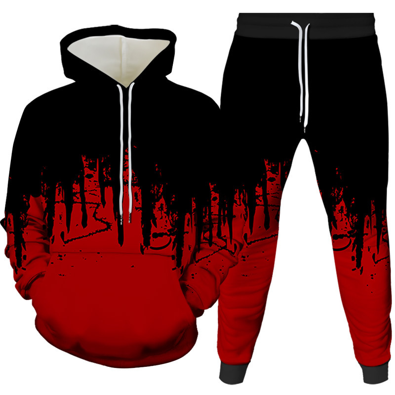 Ink Painting 3D Printed Hoodie - Winter Clothing ulasan dan harga