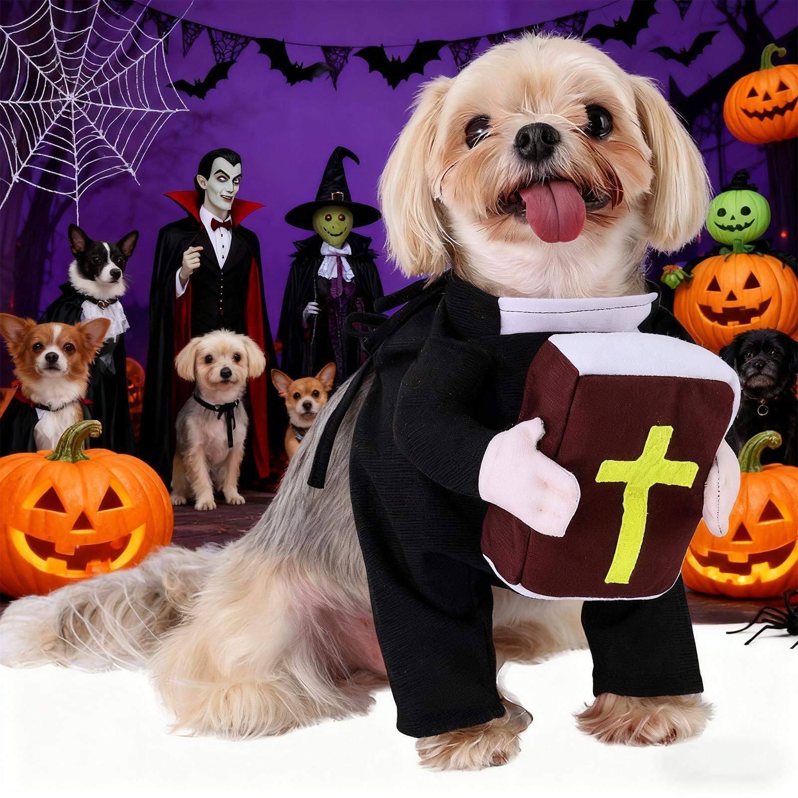 Dog Cosplay Costume Funny Dog  - Winter Clothing Dress Up ulasan dan harga